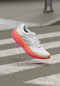 adidas Performance SUPERNOVA RISE 3 M - Road running shoes - footwear white/silver-coloured metallic/lucid pink