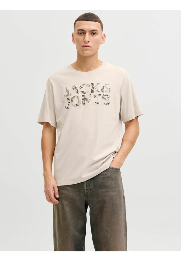 Jack & Jones T- - Print T-shirt - moonbeam