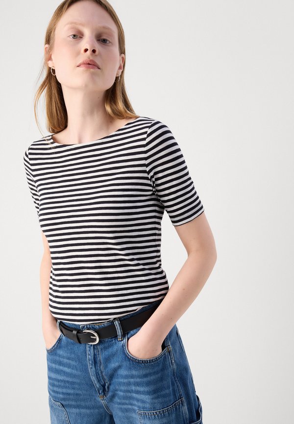 Marc O'Polo SHORT SLEEVE BOAT NECK STRIPED
