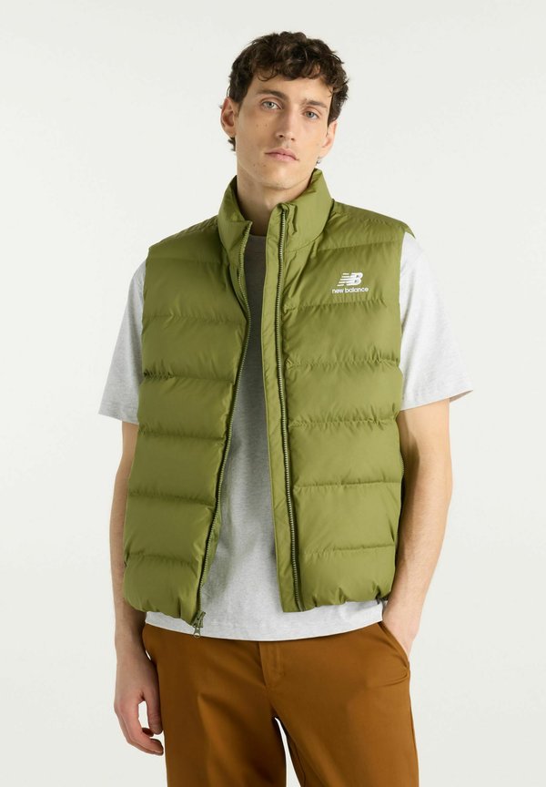New Balance BOSTON PUFFER VEST - Waistcoat - sport green