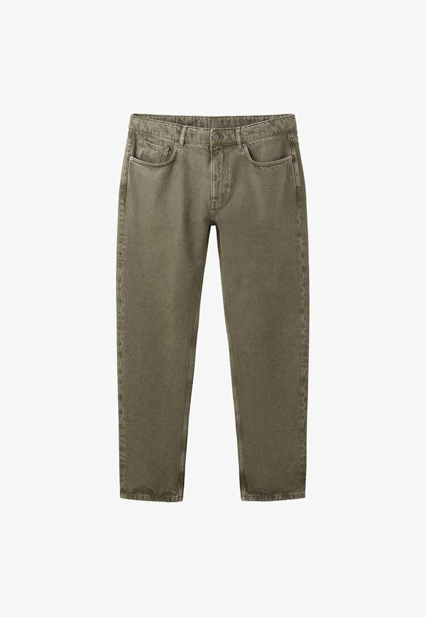 Mango ADULT - Relaxed fit jeans - khaki