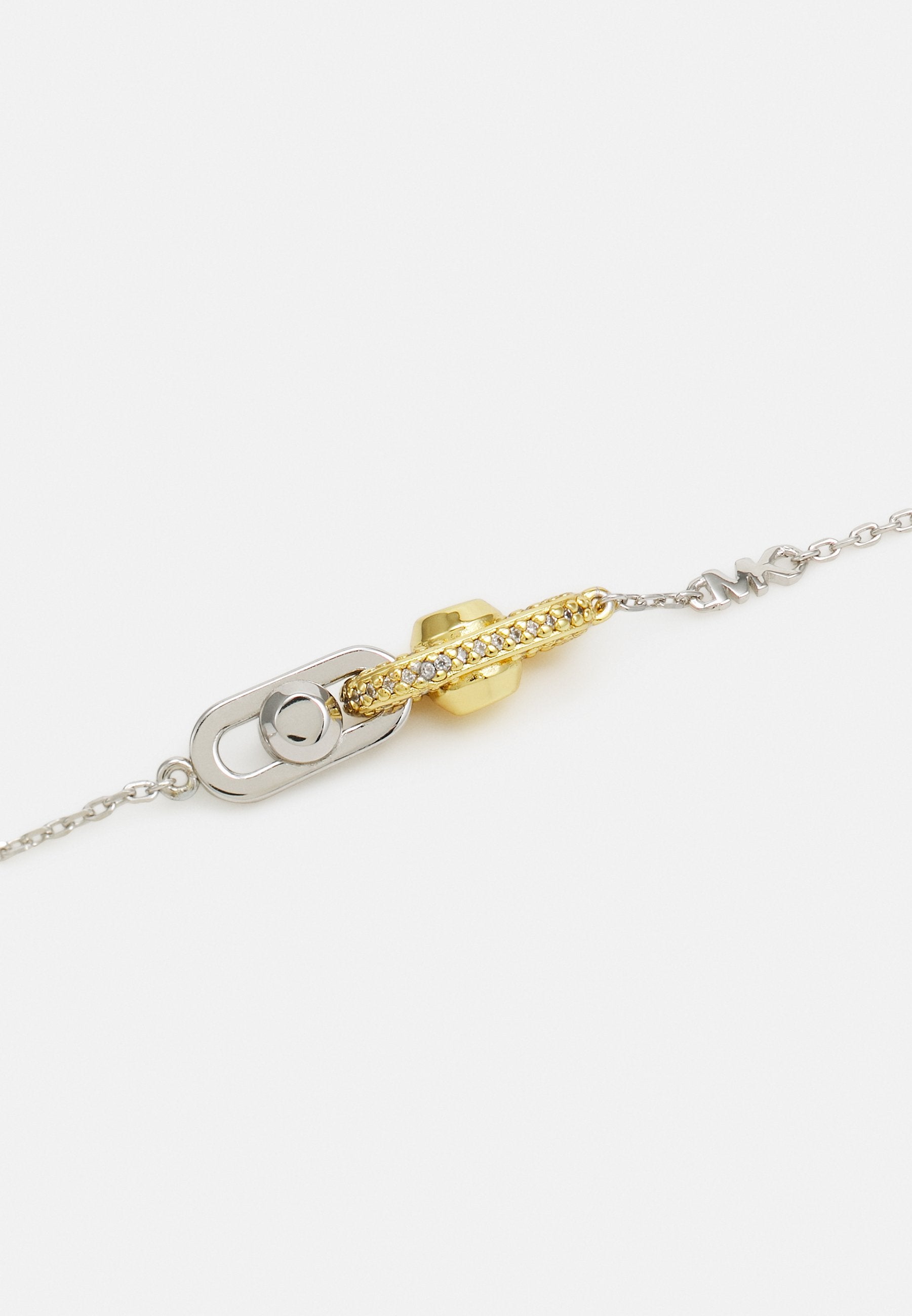 MICHAEL KORS WOMEN'S TWO-TONE STERLING SILVER ASTOR LINK CHAIN BRACELET, MKC1737CZ931 Media 5