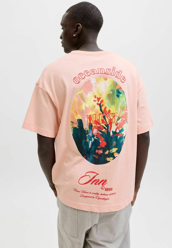 Jack & Jones T- - Print T-shirt - peach melba