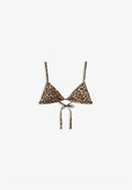 Bershka Bikini top - dark brown
