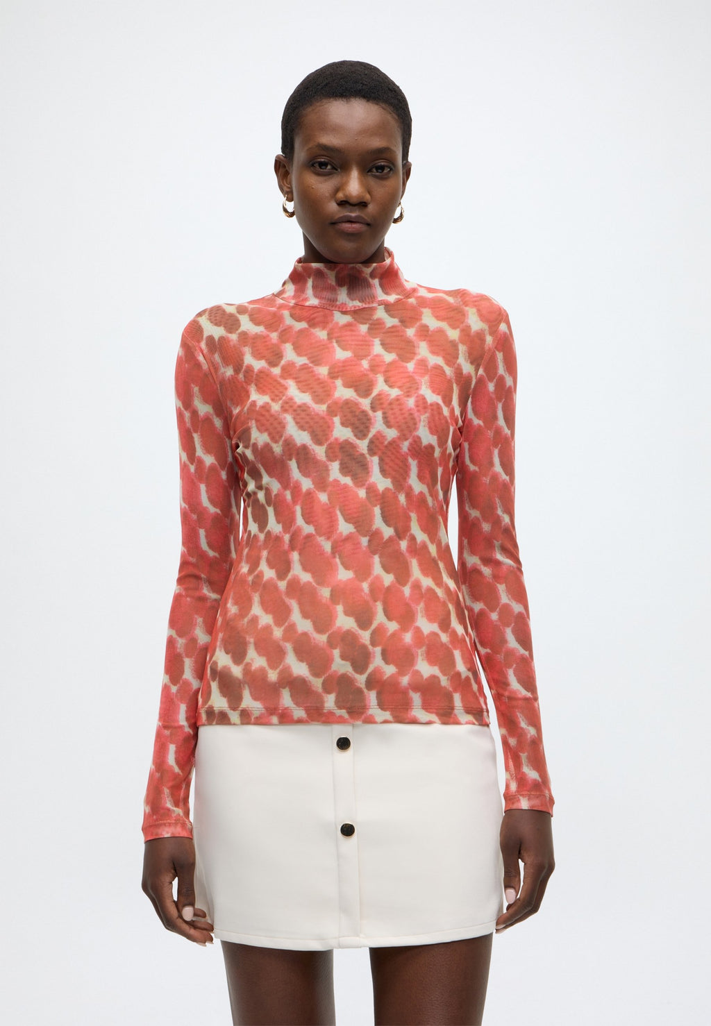 Bardot ALBA LONG SLEEVE MESH TOP