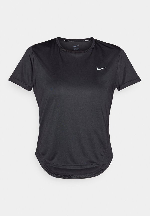 Nike Performance TEMPO - Sports T-shirt - black/reflective silver-coloured