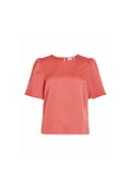 VILA VIELLETTE 2/4 SATIN PUFF TOP - NOOS