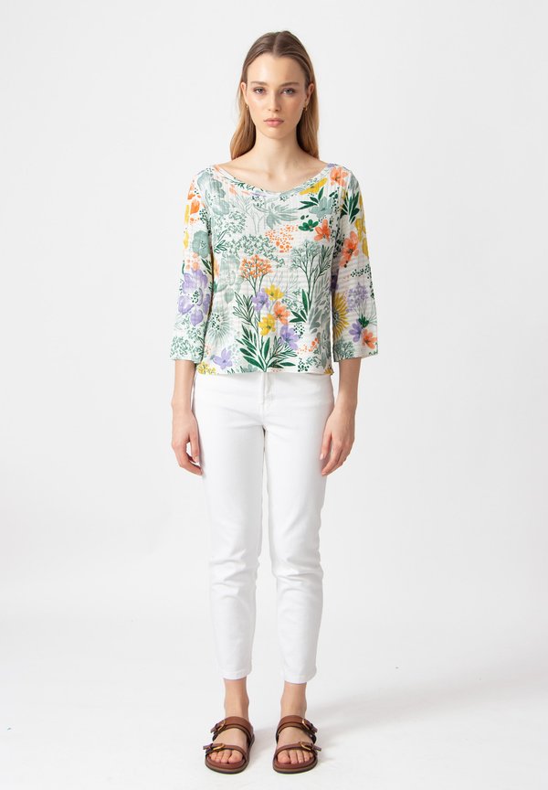 Ivko BOAT NECK FLORAL