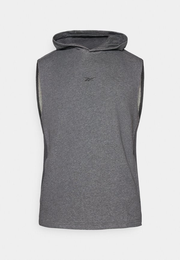 Reebok BASKETBALL HOODIE - Hoodie - dark heather grey