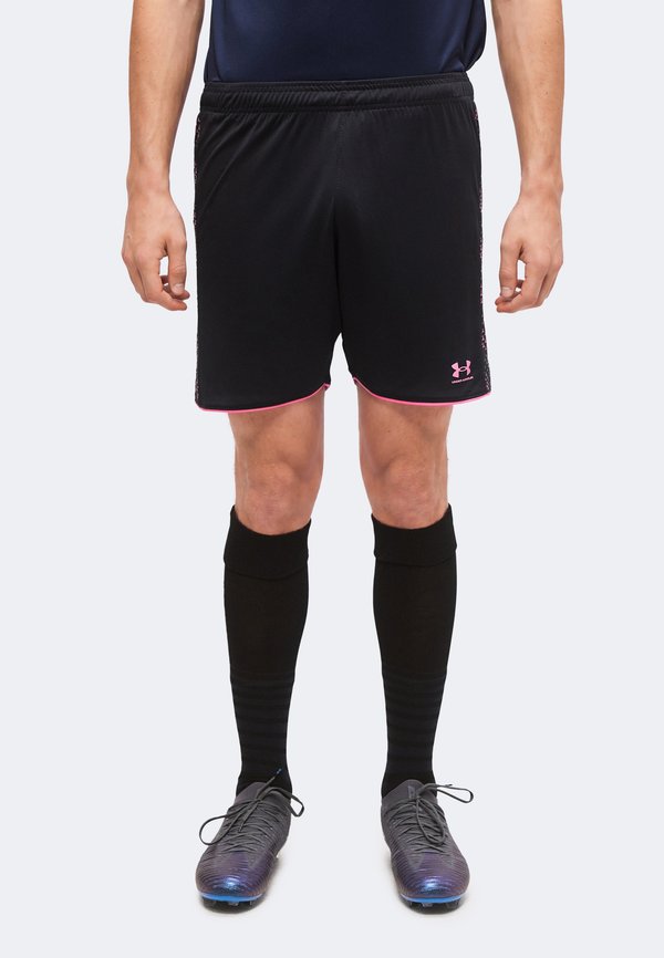 Under Armour CHALLENGER NOVELTY SHORT - Sports shorts - black/pink frenzy