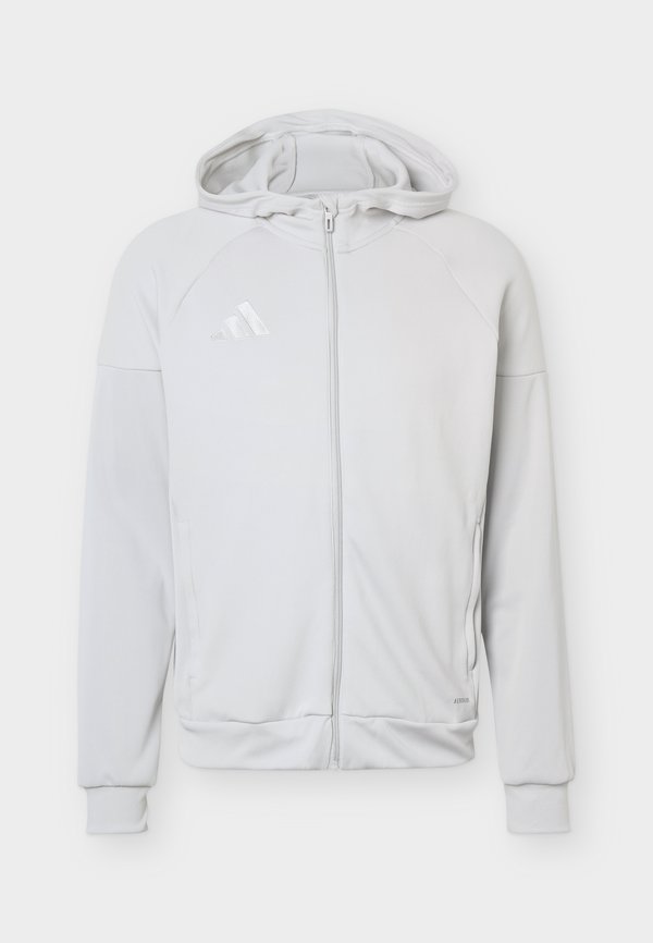 adidas Performance TIRO25 FULL ZIP HOODIE - Training jacket - team light grey