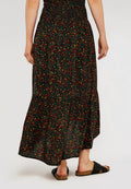 Apricot MICRO DITSY SHIRRED