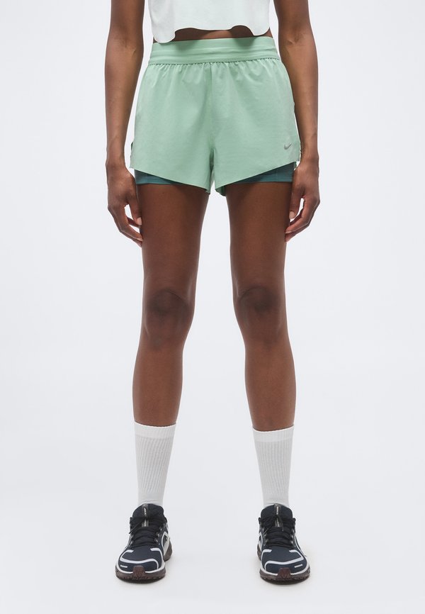 Nike Performance SWIFT - 2-in-1 shorts - steam/mineral slate