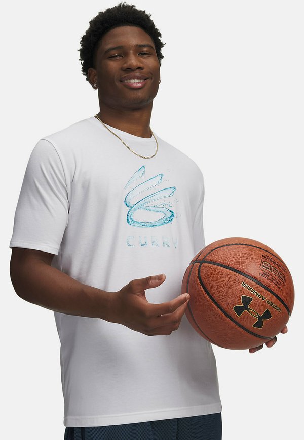 Under Armour CURRY SPLASH WORDMARK - Print T-shirt - white