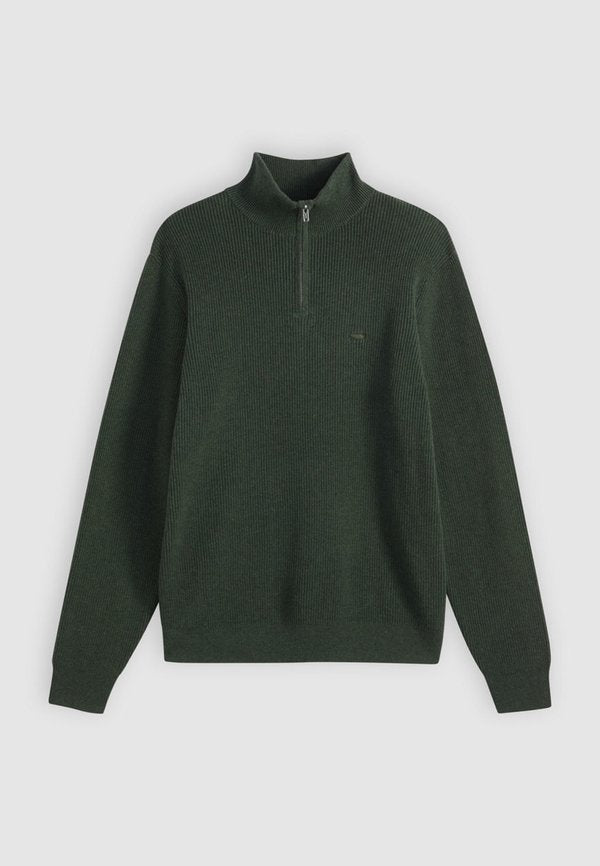 Levi's® QUARTER ZIP - Jumper - duffel bag heather green