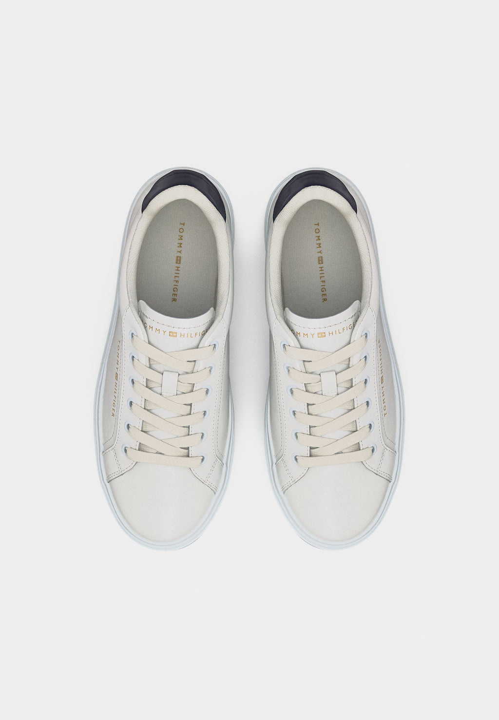 LOGO LEATHER PLATFORM CUPSOLE TRAINERS Media 5