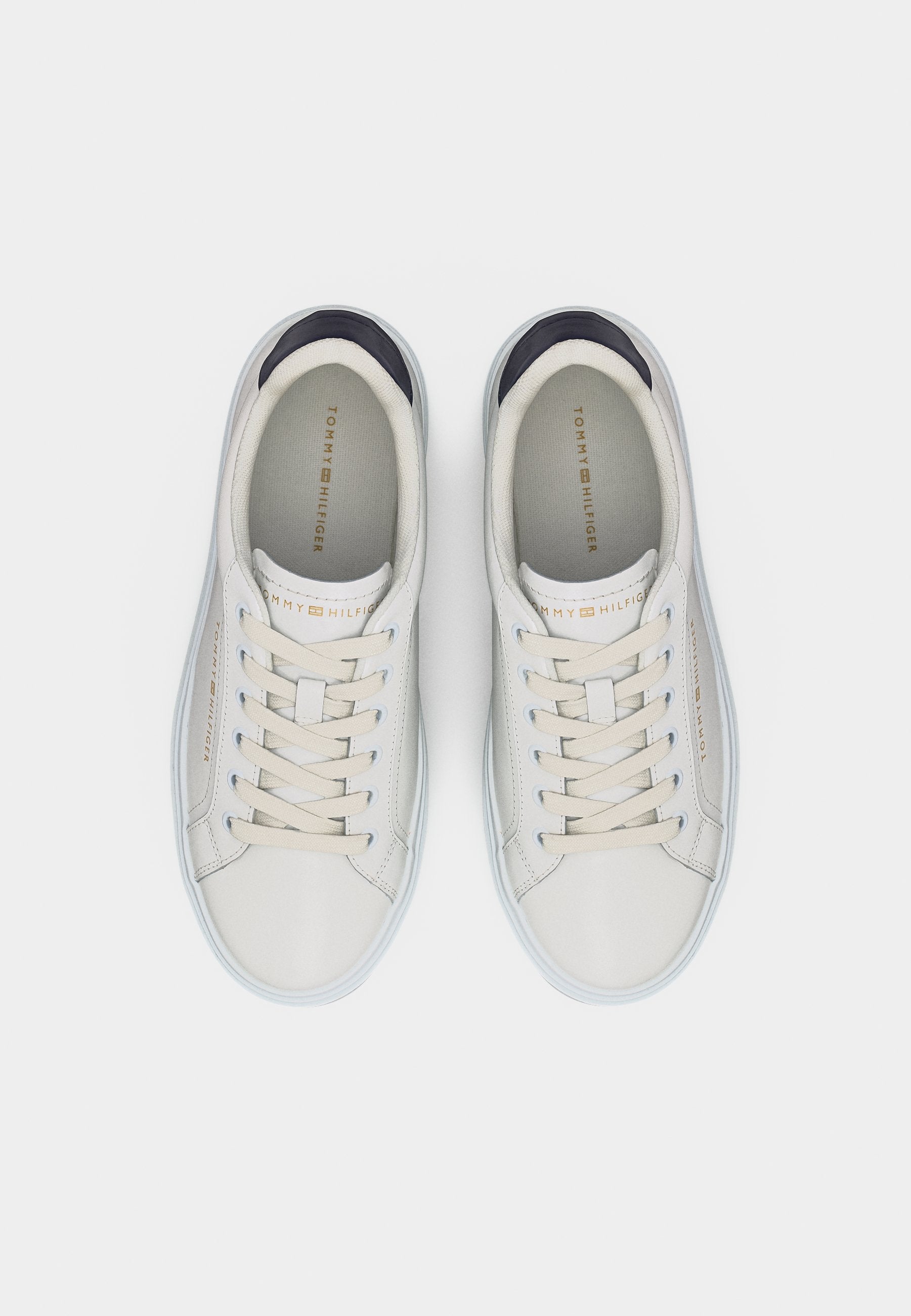LOGO LEATHER PLATFORM CUPSOLE TRAINERS Media 5