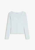 Bershka Long sleeved top - light blue