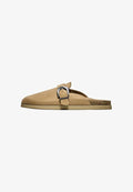 Bershka BUCKLED - Mules - sand