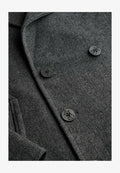 Superdry & Co MERCHANT PEA - Short coat - charcoal herringbone