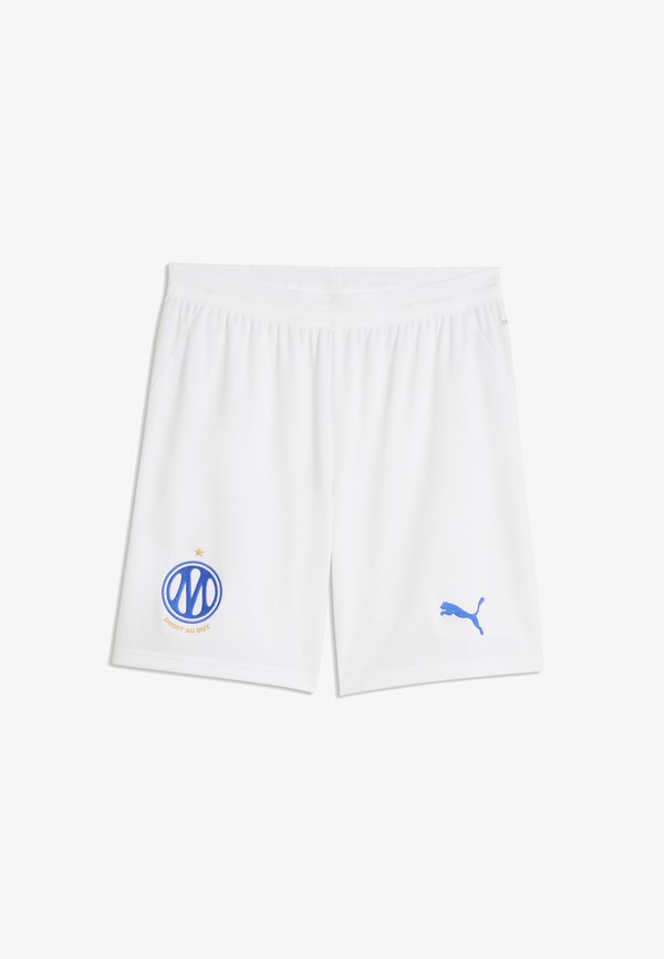 Puma OLYMPIQUE DE MARSEILLE 26/27 SHORTS - Club wear - white- team royal