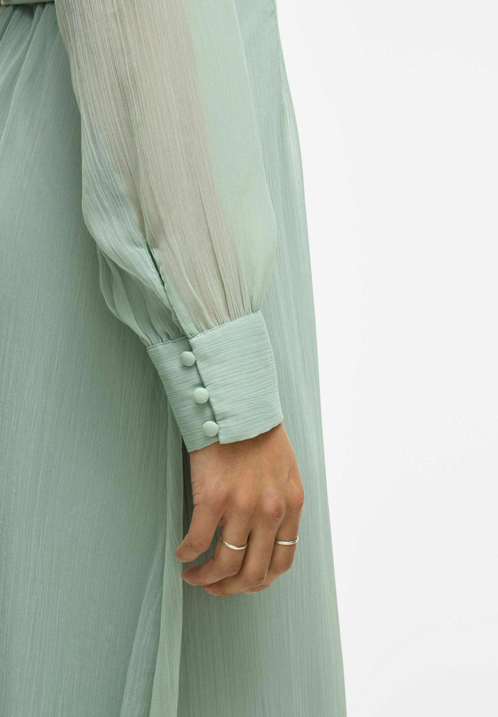 VILA VIFALIA V-NECK L/S MIDI DRESS - NOOS/DC