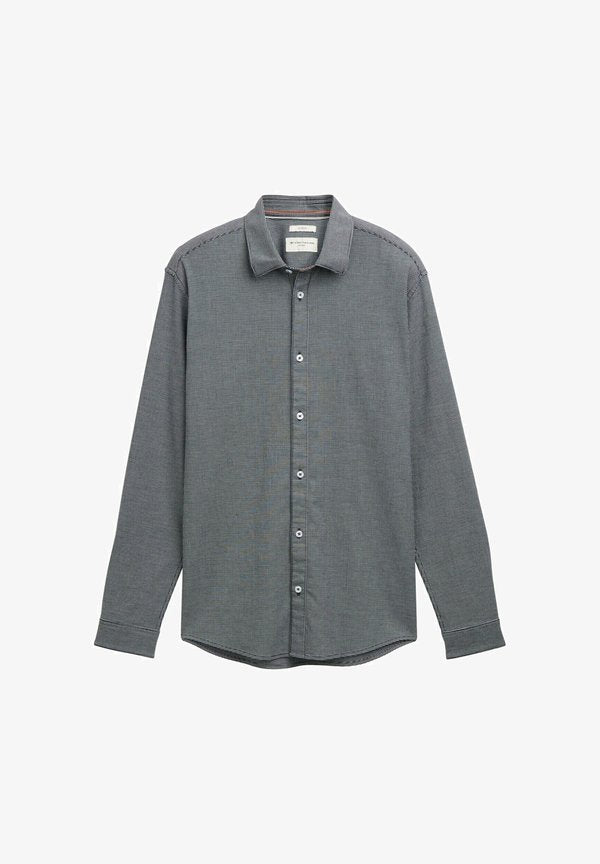 TOM TAILOR Shirt - navy squared structure