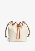 Tommy Hilfiger TH MONOPLAY CROSSBODY DRAWSTRING BUCKET BAG - Handbag - beige