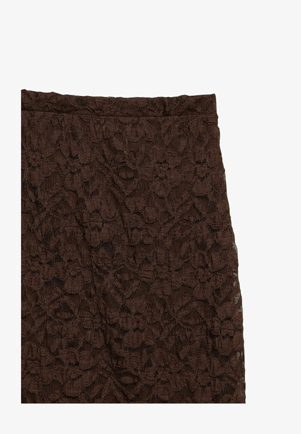 Vero Moda SKIRT VMTALULA HIGH WAIST MIDI SKIRT - Maxi skirt - chicory coffee