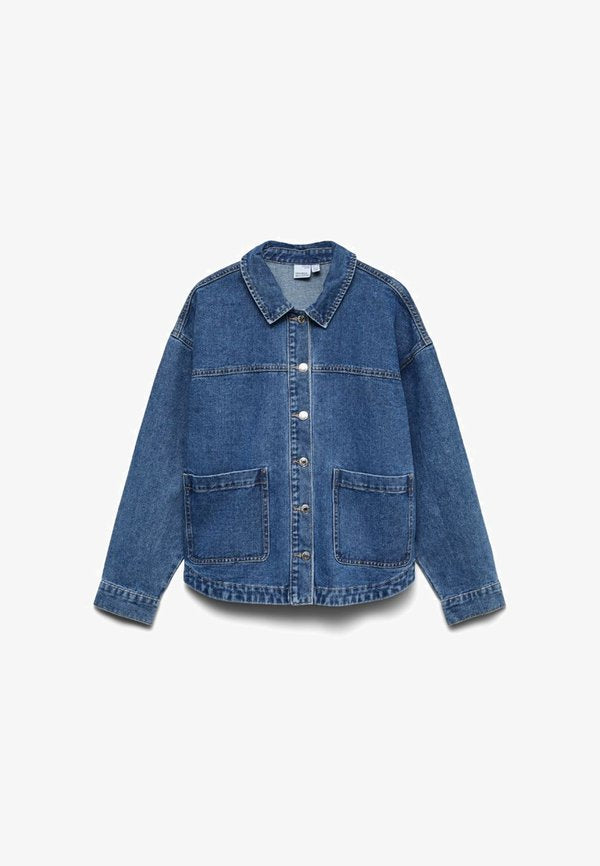 Vero Moda VMJAMIE LS DENIM SHACKET MIX GA NOOS - Denim jacket - medium blue denim