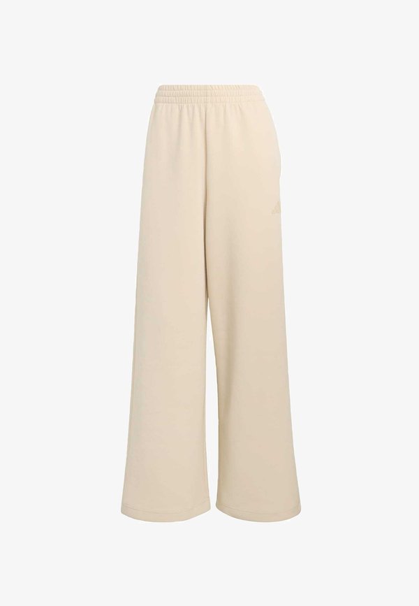 adidas Sportswear SOFT LUX STRAIGHT LEG PANTS - Tracksuit bottoms - crystal linen