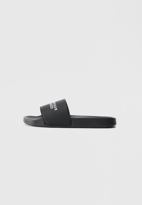 Tommy Hilfiger LOGO EMBROIDERY POOL SLIDES - Pool slides - black