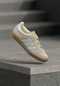 adidas Originals GAZELLE INDOOR - Trainers - beige/halo blue