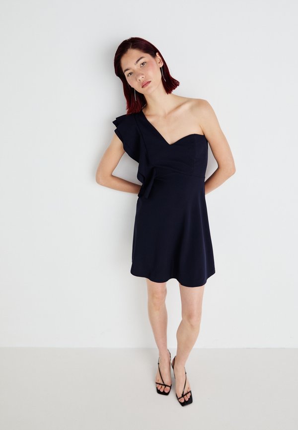 WAL G. ROSA ONE SHOULDER SKATER DRESS