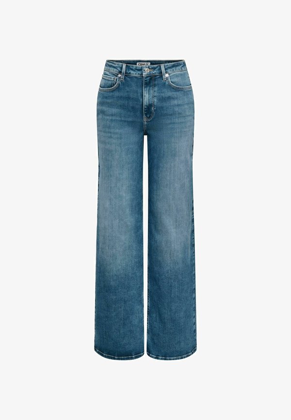 ONLY Wide-fit ONLMADISON High waist Wide Leg Fit - Relaxed fit jeans - light medium blue denim