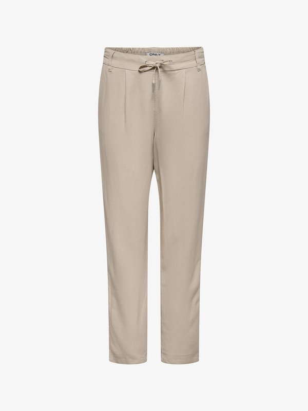 ONLY ONLGOA-POPTRASH Comfort Fit Linen - Trousers - oxford tan
