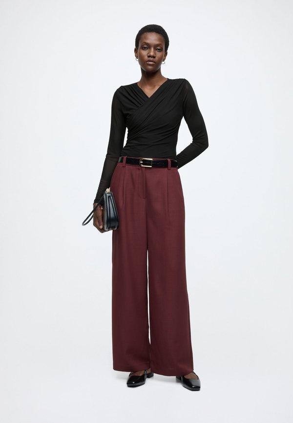 Anna Field MESH WRAP TOP WITH LINING IN BODY