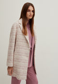 Stefanel TWEED-EFFECT, SINGLE-BREASTED COAT.
