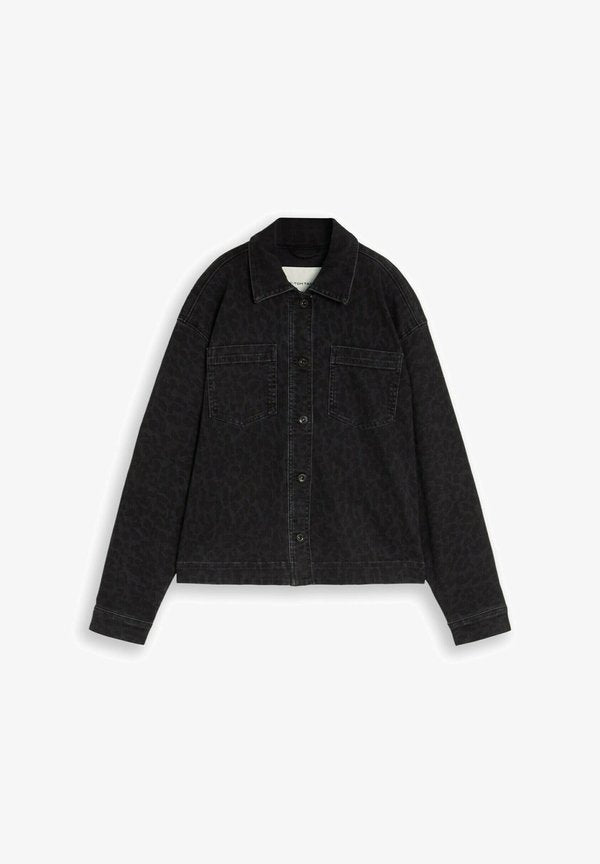 TOM TAILOR TOM TAILOR JACKEN JEANSJACKE MIT LEO-PRINT - Denim jacket - leo denim allover
