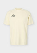 adidas Performance TIRO TRAVEL TEE - Sports T-shirt - warm vanilla/black
