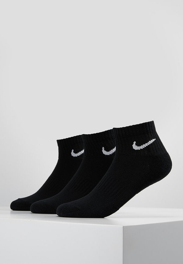 Nike Performance EVERYDAY CUSH ANKLE UNISEX 3 PACK - Sports socks - black/white