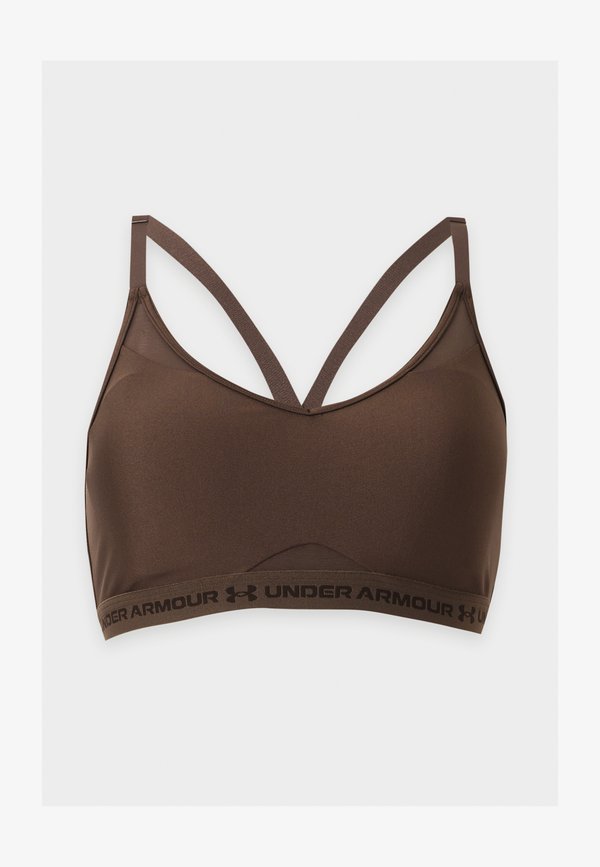 Under Armour CROSSBACK LOW - Bustier - peppercorn/kona brown