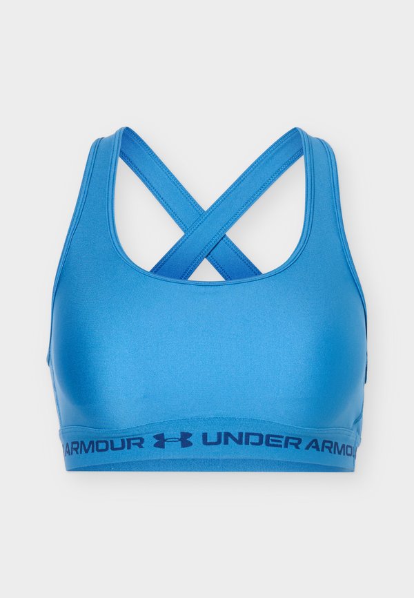 Under Armour CROSSBACK MID BRA - Medium support sports bra - aegean blue/blackout navy