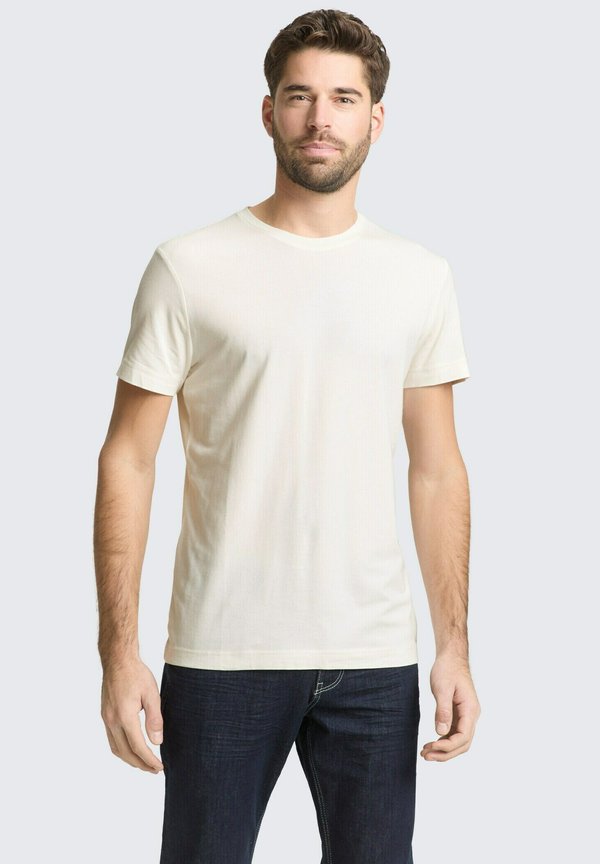 TOM TAILOR Basic T-shirt - gardenia white