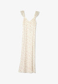 Bershka TEXTURED PRINTED - MIDI  - Day dress - beige