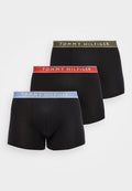 Tommy Hilfiger 3-PACK ESSENTIAL LOGO WAISTBAND TRUNKS - Trunks - blue/terra red/army green