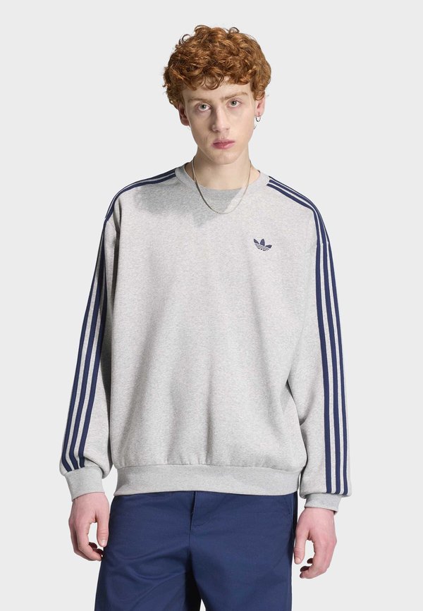 adidas Originals CREW - Sweatshirt - medium grey heather/night indigo