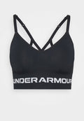 Under Armour SEAMLESS LOW LONG BRA - Light support sports bra - black
