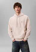 Calvin Klein Jeans PREMIUM TERRY MONOGRAM HOODIE - Hoodie - chalk