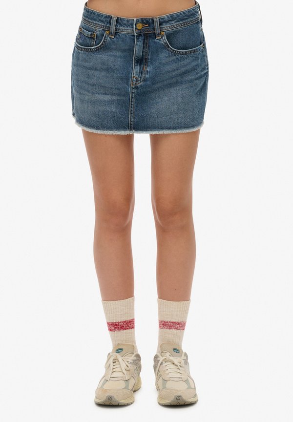 Superdry & Co Denim skirt - venice authentic blue